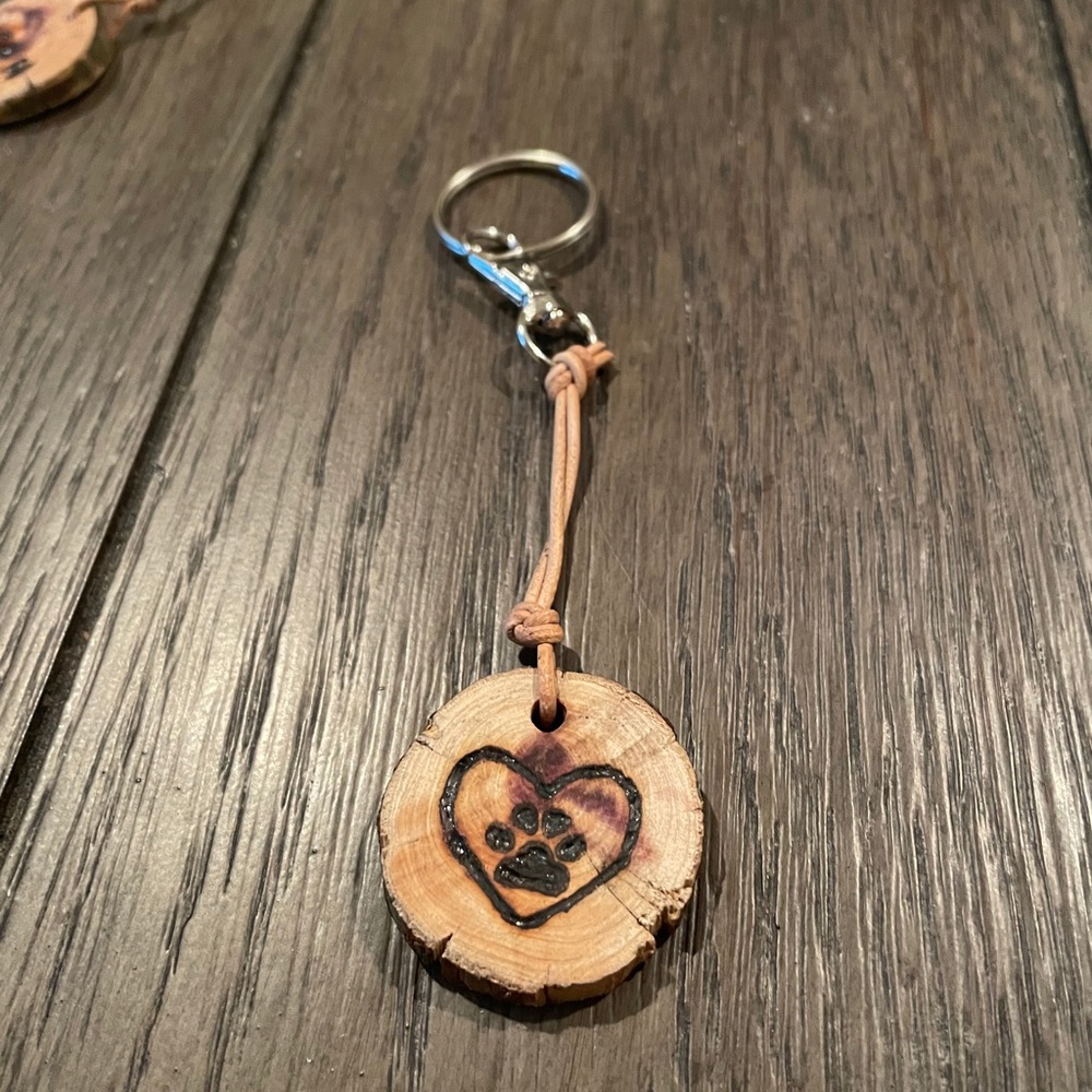 Customized Handmade Wood Keychains - Picture 3 of 8